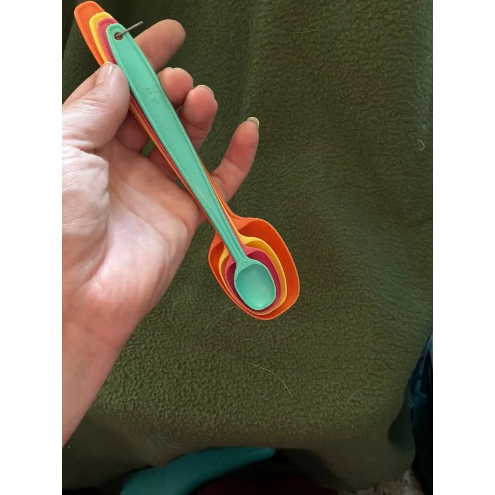 Vintage Unisex Tupperware Measuring Spoon Set OS Multi-Color